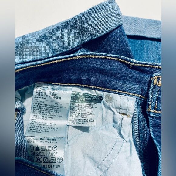 Levi’s jeans shorts blue denim summer casual Bermuda women’s 27 - Picture 5 of 5